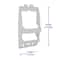 Bath Bliss White Multi Hanging Option Shower Caddy